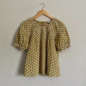 Madewell Embroidered Floral Blouse